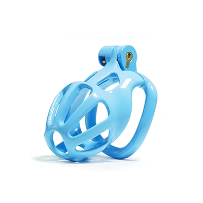 Blue Python Chastity Cage - Small