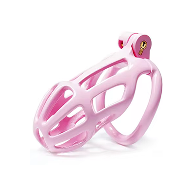 Pink Python Chastity Cage - Standard
