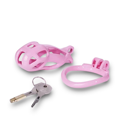 Pink Cobra Chastity Cage - Standard