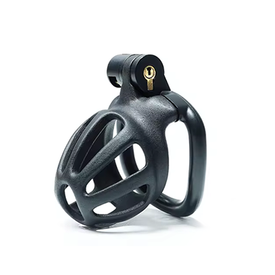 Black Python Chastity Cage - Nub