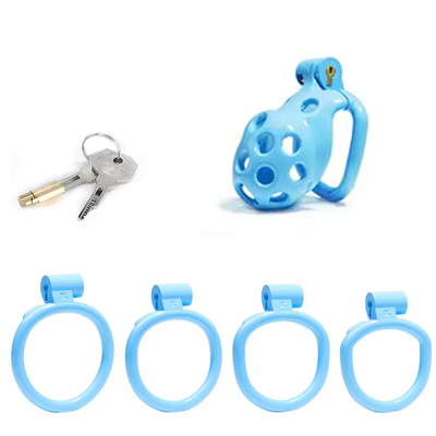 Blue Adder Chastity Cage - Small