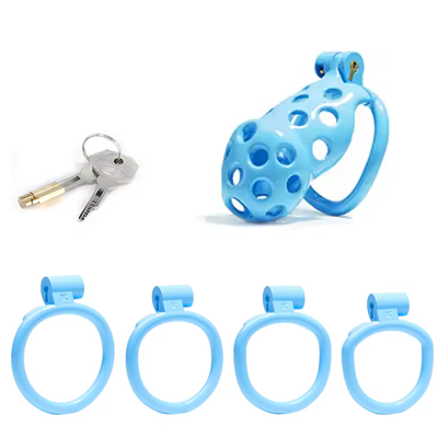 Blue Adder Chastity Cage - Standard