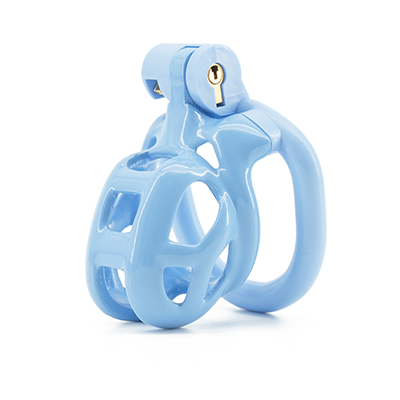 Blue Cobra Chastity Cage - Nub