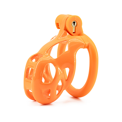 Orange Cobra Chastity Cage - Small