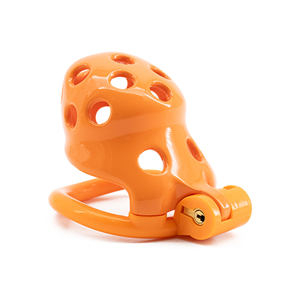 Orange Adder Chastity Cage - Small