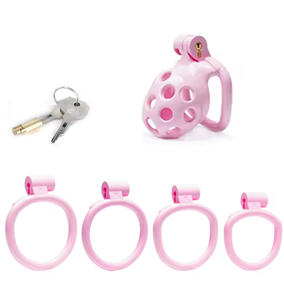 Pink Adder Chastity Cage - Nub