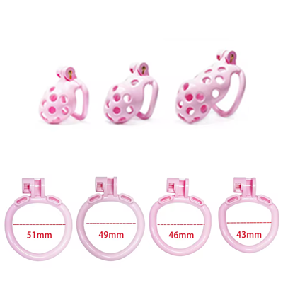 Pink Adder Chastity Cage - Nub