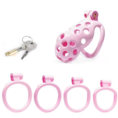 Pink Adder Chastity Cage - Standard