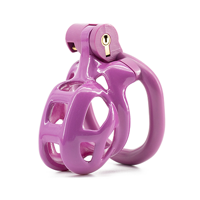 Purple Cobra Chastity Cage - Nub