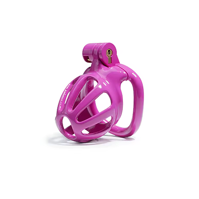 Purple Python Chastity Cage - Nub