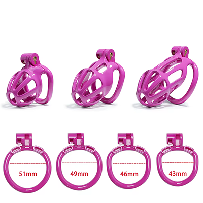 Purple Python Chastity Cage - Standard